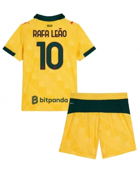 Billige Fotballdrakt AC Milan Rafael Leao #10 Replika Tredjedraktsett Barn 2025-26 Kortermet (med bukser)